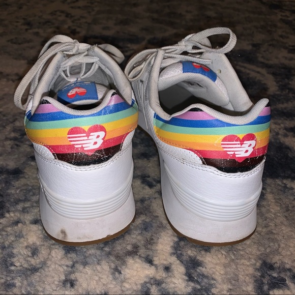 Mens Rare LGBTQ Holographic Trimmed Sneakers - Picture 9 of 10